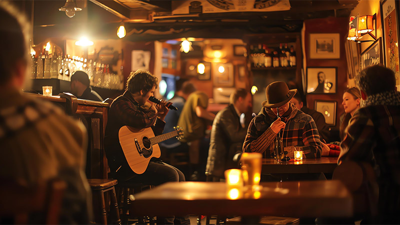 restaurant with live music