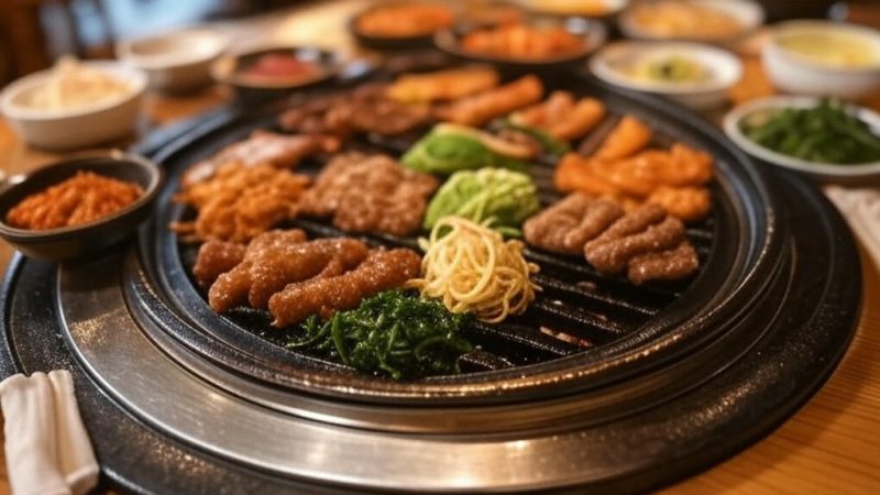 Sizzling Korean BBQ at Daldongnae, one of the top East Beaver Creek restaurants, featuring authentic flavors and fresh ingredients